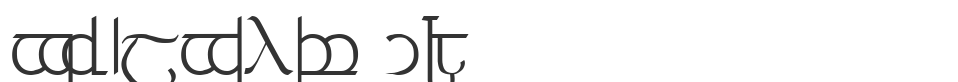 Tengwar 05 font preview