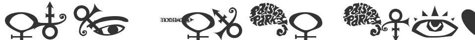 The Artist Symbols font preview