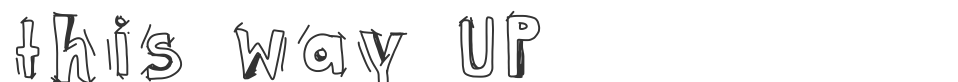 this way UP font preview