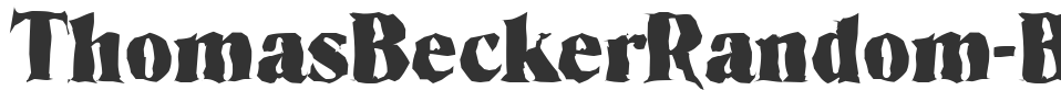 ThomasBeckerRandom-Black font preview