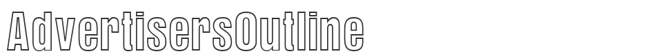 AdvertisersOutline font preview