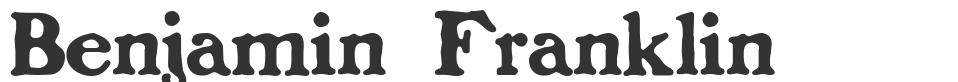 Benjamin Franklin font preview