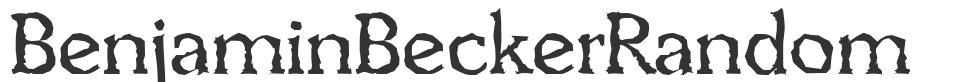 BenjaminBeckerRandom font preview