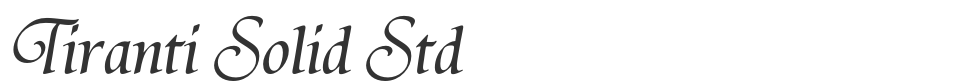 Tiranti Solid Std font preview