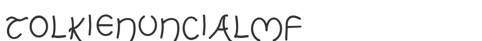 TolkienUncialMF font preview