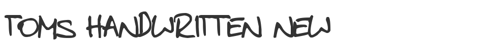 toms handwritten new font preview