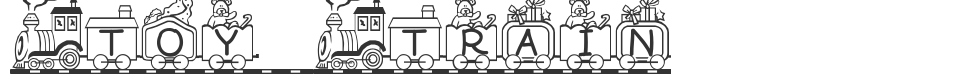 Toy Train font preview