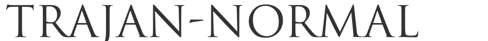 Trajan-Normal font preview