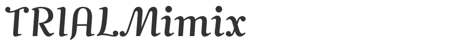 TRIALMimix font preview