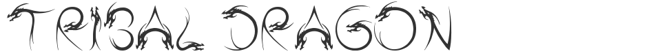 Tribal Dragon font preview