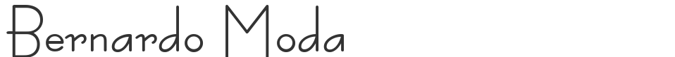 Bernardo Moda font preview