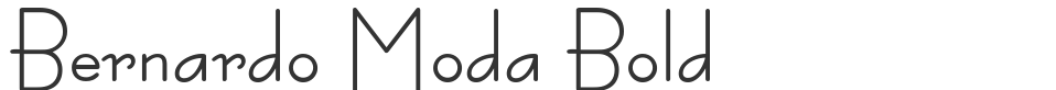 Bernardo Moda Bold font preview