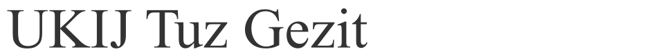 UKIJ Tuz Gezit font preview