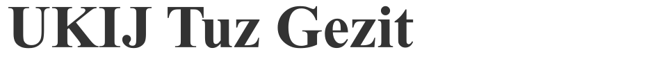 UKIJ Tuz Gezit font preview