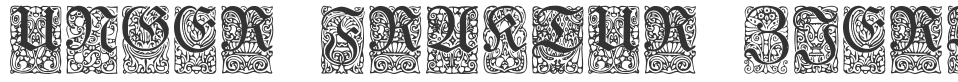 Unger-Fraktur Zierbuchstaben font preview