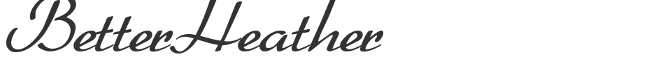 BetterHeather font preview