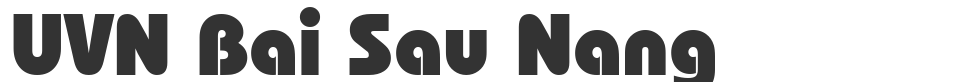 UVN Bai Sau Nang font preview