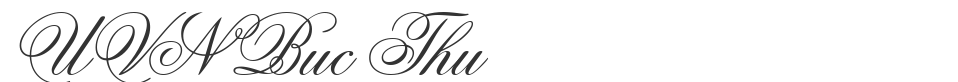 UVN Buc Thu font preview