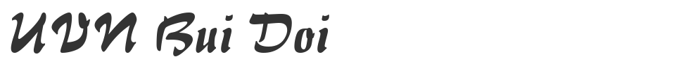 UVN Bui Doi font preview