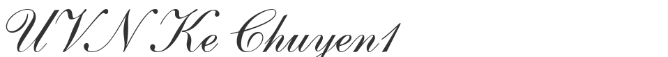 UVN Ke Chuyen1 font preview