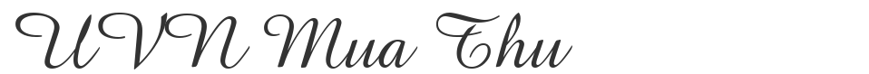 UVN Mua Thu font preview