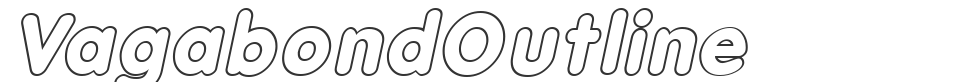 VagabondOutline font preview