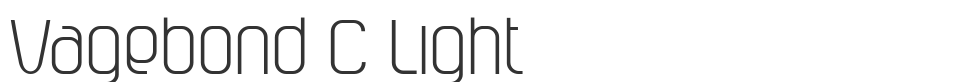 Vagebond C Light font preview