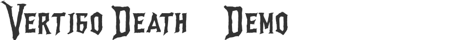 Vertigo Death - Demo font preview