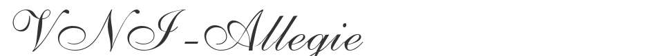 VNI-Allegie font preview