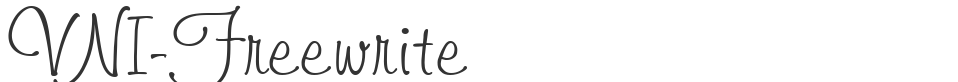 VNI-Freewrite font preview