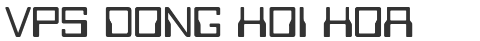 VPS Dong Hoi Hoa font preview