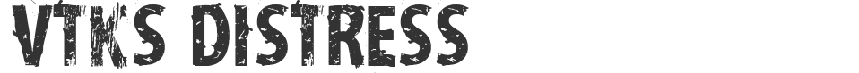 vtks distress font preview