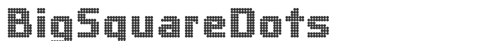 BigSquareDots font preview