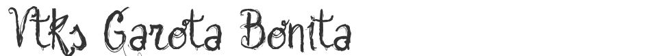 Vtks Garota Bonita font preview