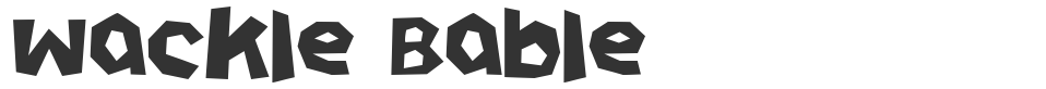 Wackle Bable font preview