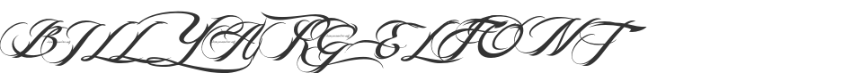BILLY ARGEL FONT font preview