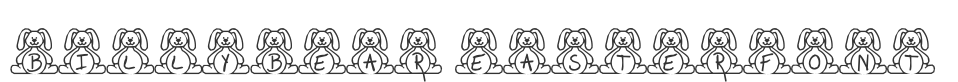 BillyBear EasterFont font preview