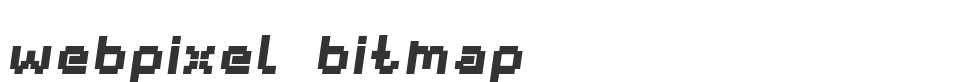 webpixel bitmap font preview