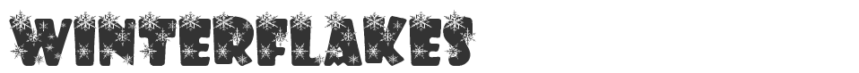 winterflakes font preview
