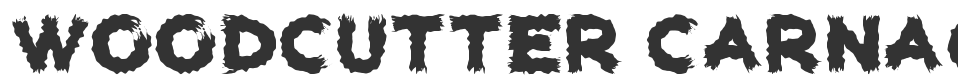 woodcutter carnage font preview