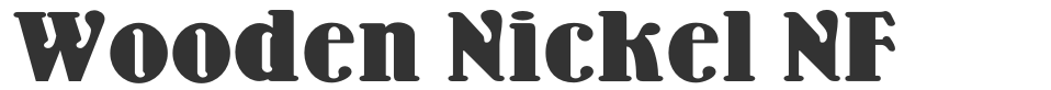 Wooden Nickel NF font preview