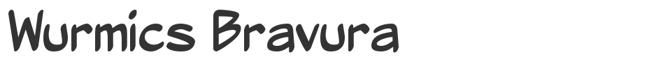 Wurmics Bravura font preview