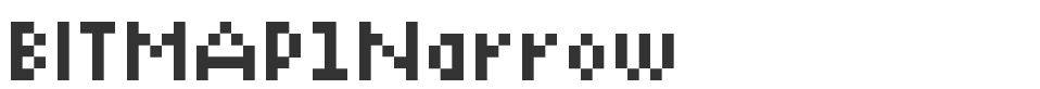 BITMAP1Narrow font preview