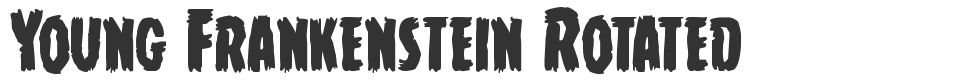 Young Frankenstein Rotated font preview