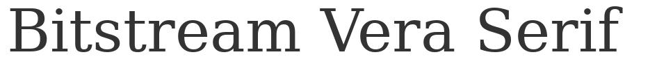 Bitstream Vera Serif font preview