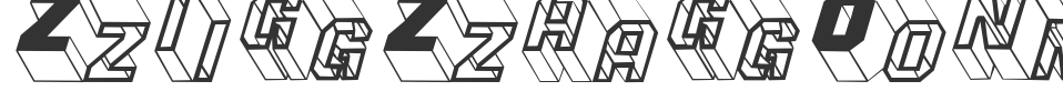 ZigZagOne font preview