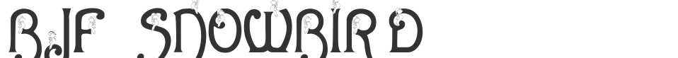 BJF Snowbird font preview