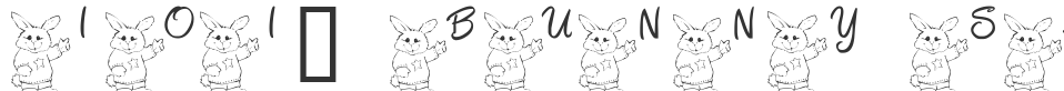 101! Bunny SayZ... font preview