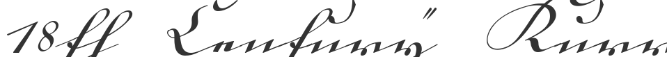 18th Century Kurrent font preview