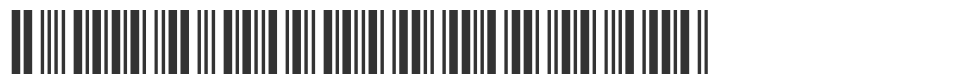 3 of 9 Barcode font preview